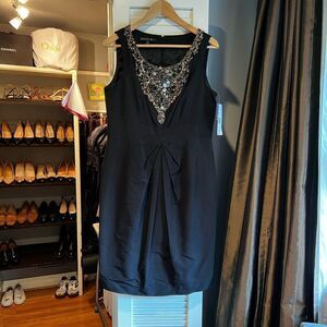 Lafayette 148 NY Women’s Cocktail Dress Hand Embellished - Rare!